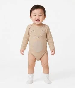 Body bebê Em Cotton Gatinho - Tam -12 a 18 Meses