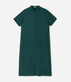Vestido Chemise Midi Viscose Curve & Plus Size