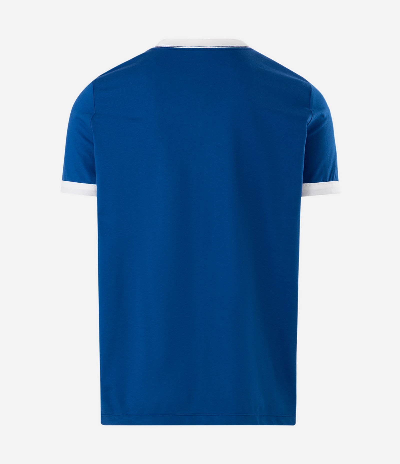 Camiseta Regular Algodão Ribana Contrastante Brasil Azul 6