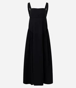 Vestido Longo em Viscolinho com Alças Larga