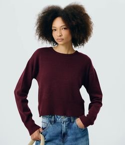 Suéter Oversized em Tricô