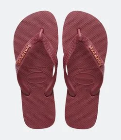 Chinelo Havaianas com Logo Metálica
