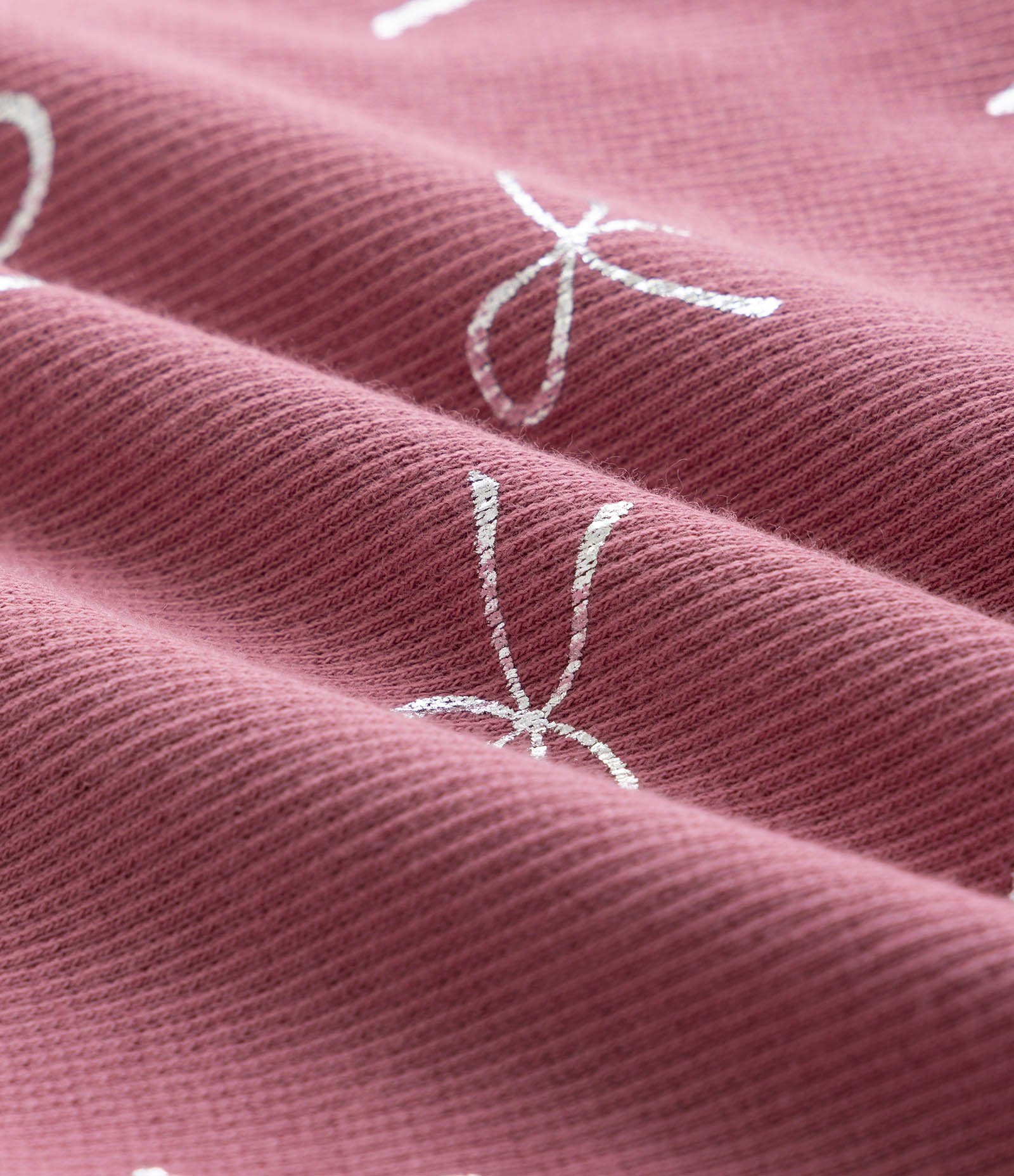 Vestido Infantil em Algodão Canelado com Lacinhos Foil - Tam 1 a 6 Anos Rosa 4