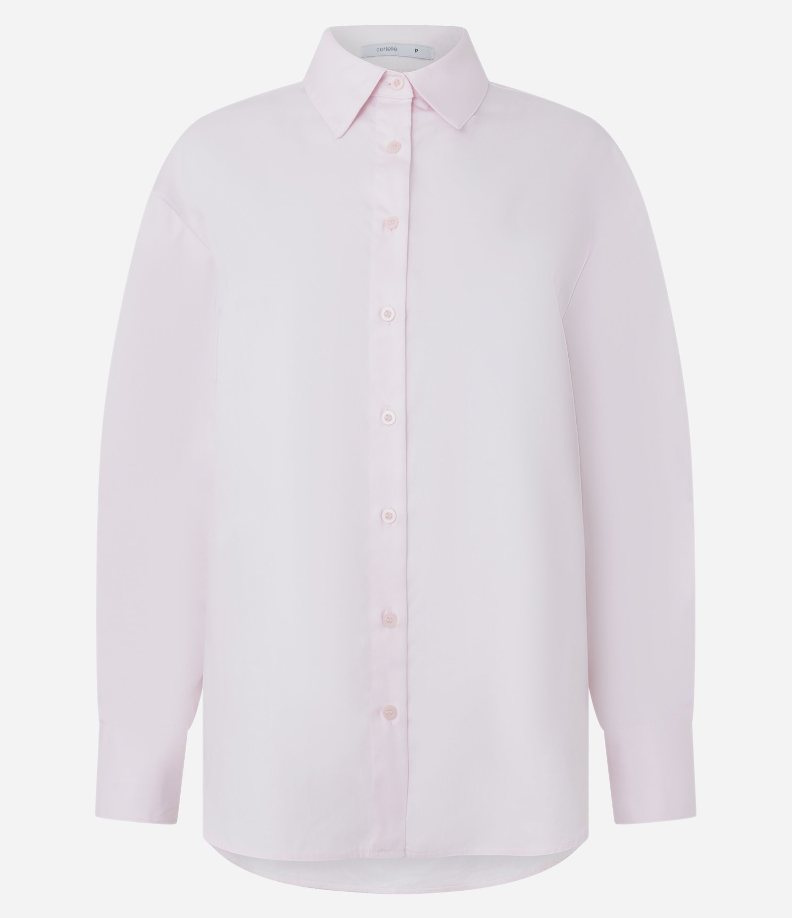 Camisa Comfort em Tricoline com Prega nas Costas Rosa 5
