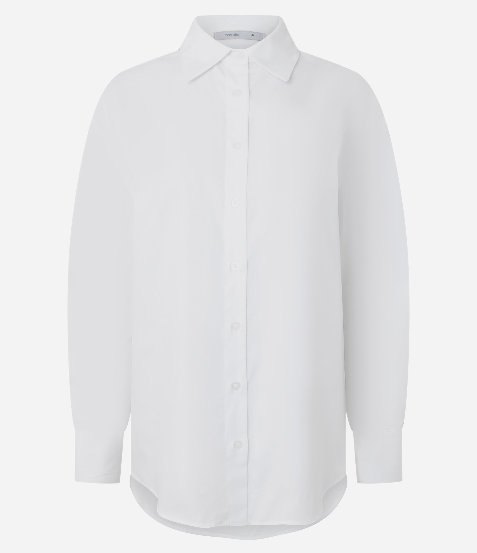Camisa Comfort em Tricoline com Prega nas Costas Branco 1