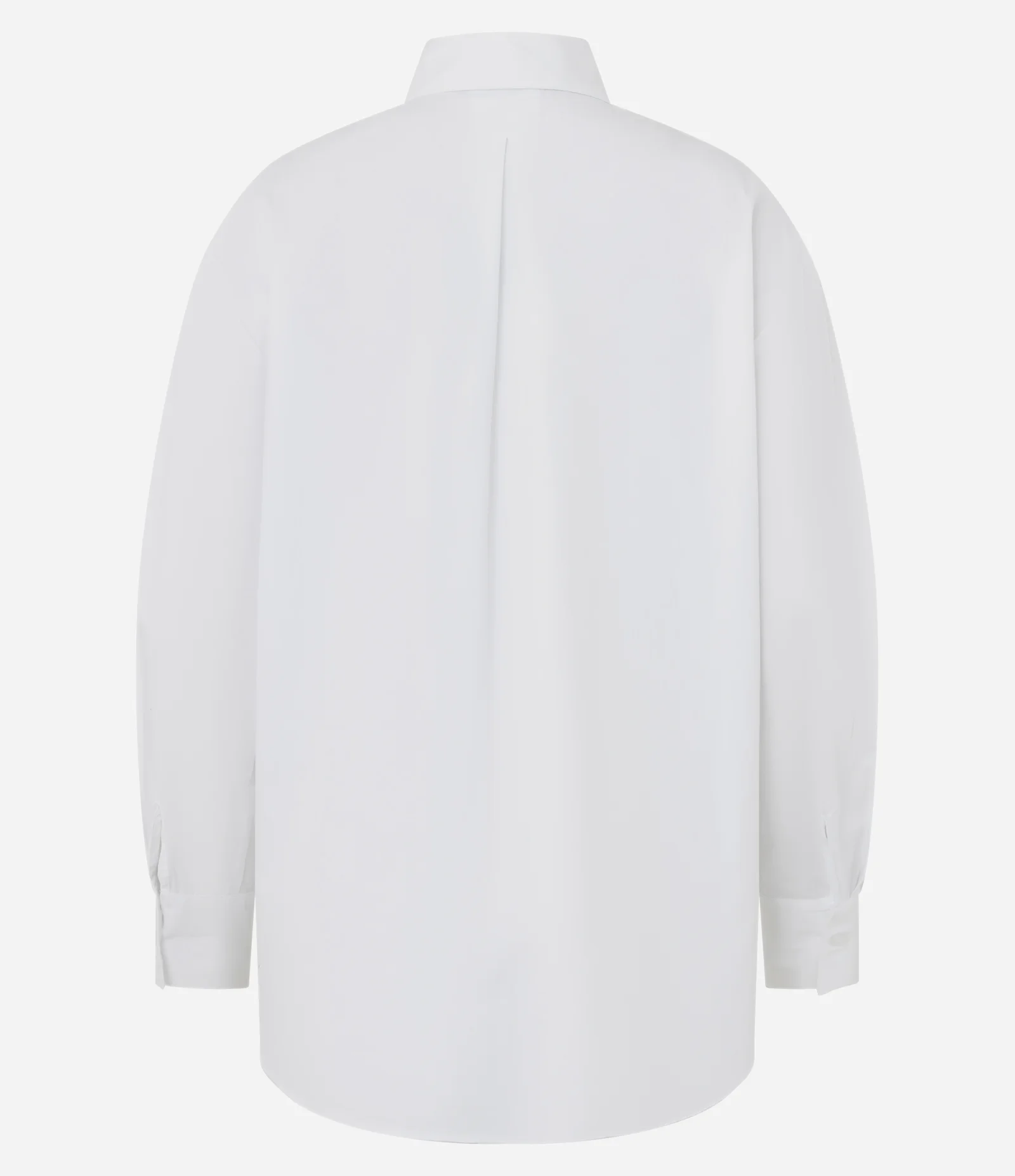 Camisa Comfort em Tricoline com Prega nas Costas Branco 2