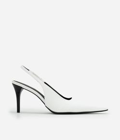 Sapato Slingback de Bico Alongado