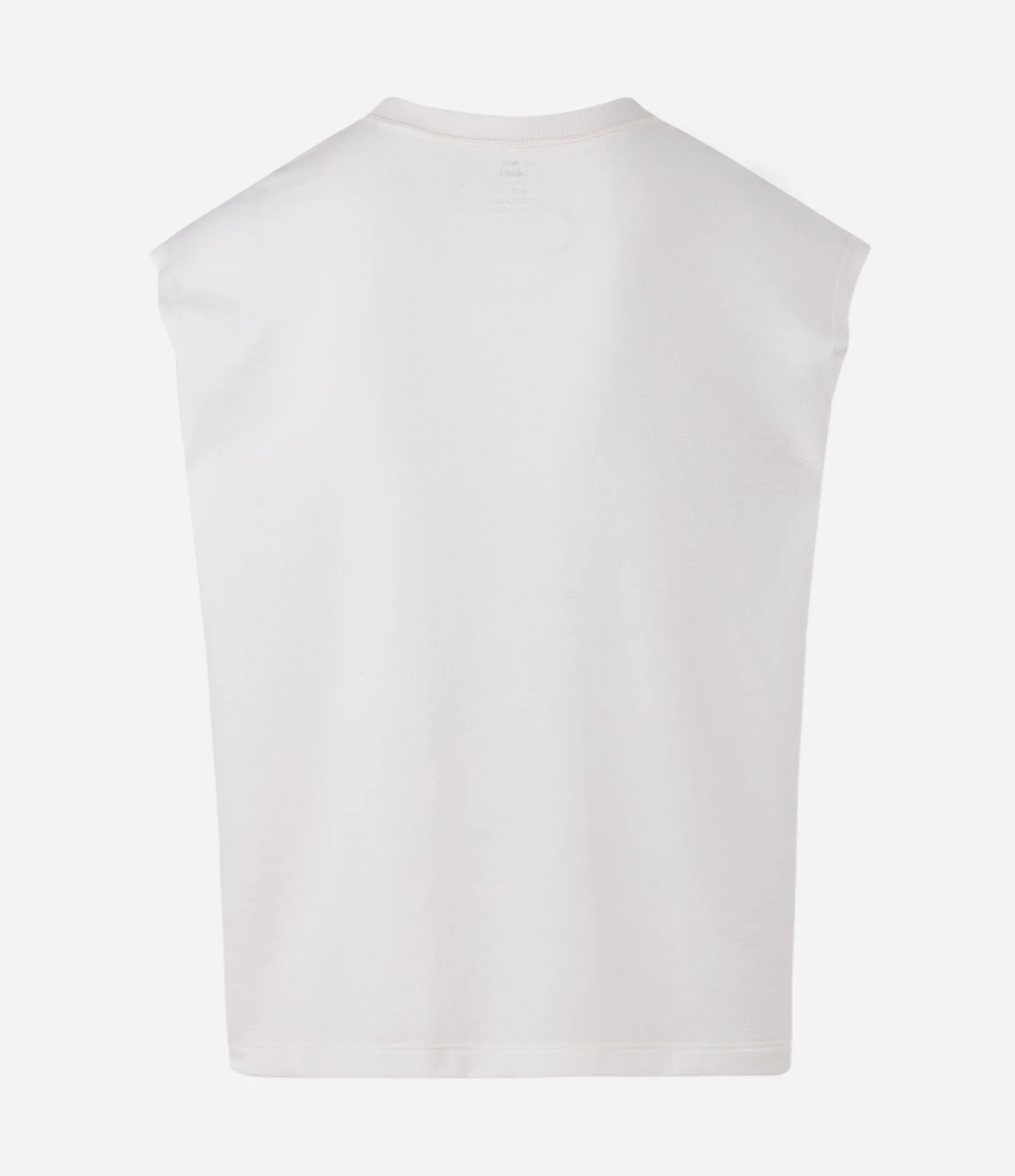 Regata Boxy Texturizada com Relevo Branco 2