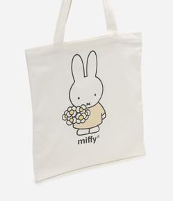 Sacola Dobrável Ecobag em Algodão com Estampa Miffy