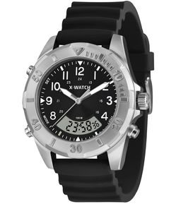 Relógio Analógico X-Watch em Silicone XMSPA036P2PX