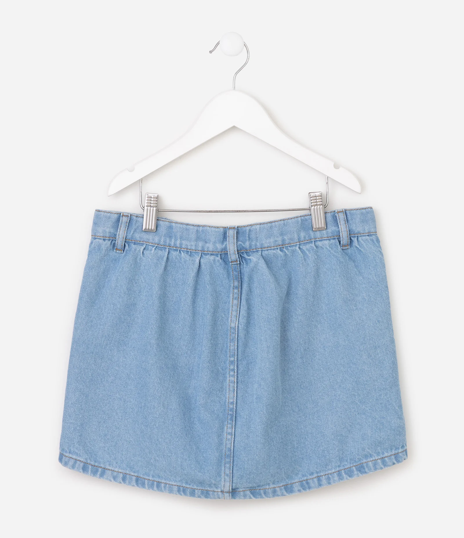 Short Saia Infantil Em Algodão Fuzarka com Aplicação de Termocolantes - Tam 5 a 16 Anos Azul 2
