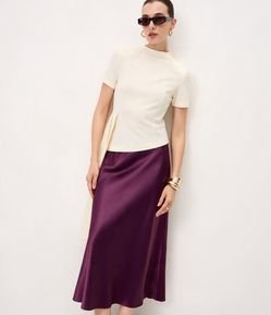 Saia Midi Slip Acetinada