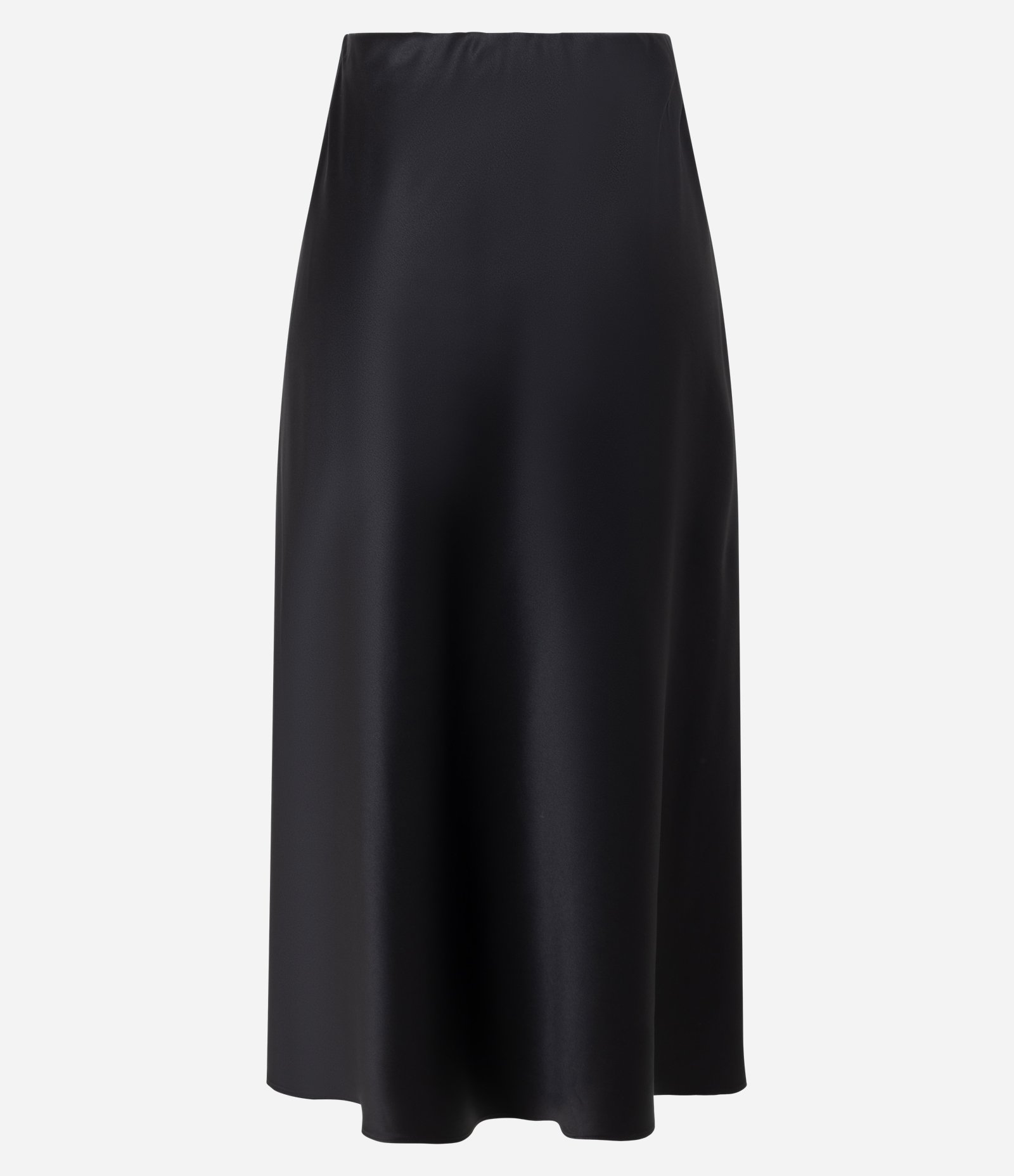 Saia Midi Slip Acetinada Preto 7