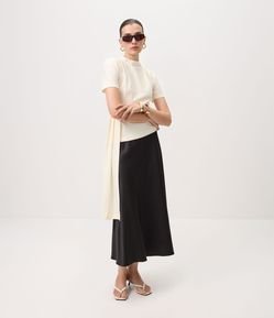 Saia Midi Slip Acetinada