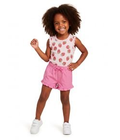 Blusa Regata Infantil Em Ribana Estampa Morango  Tam 1 a 6 Anos