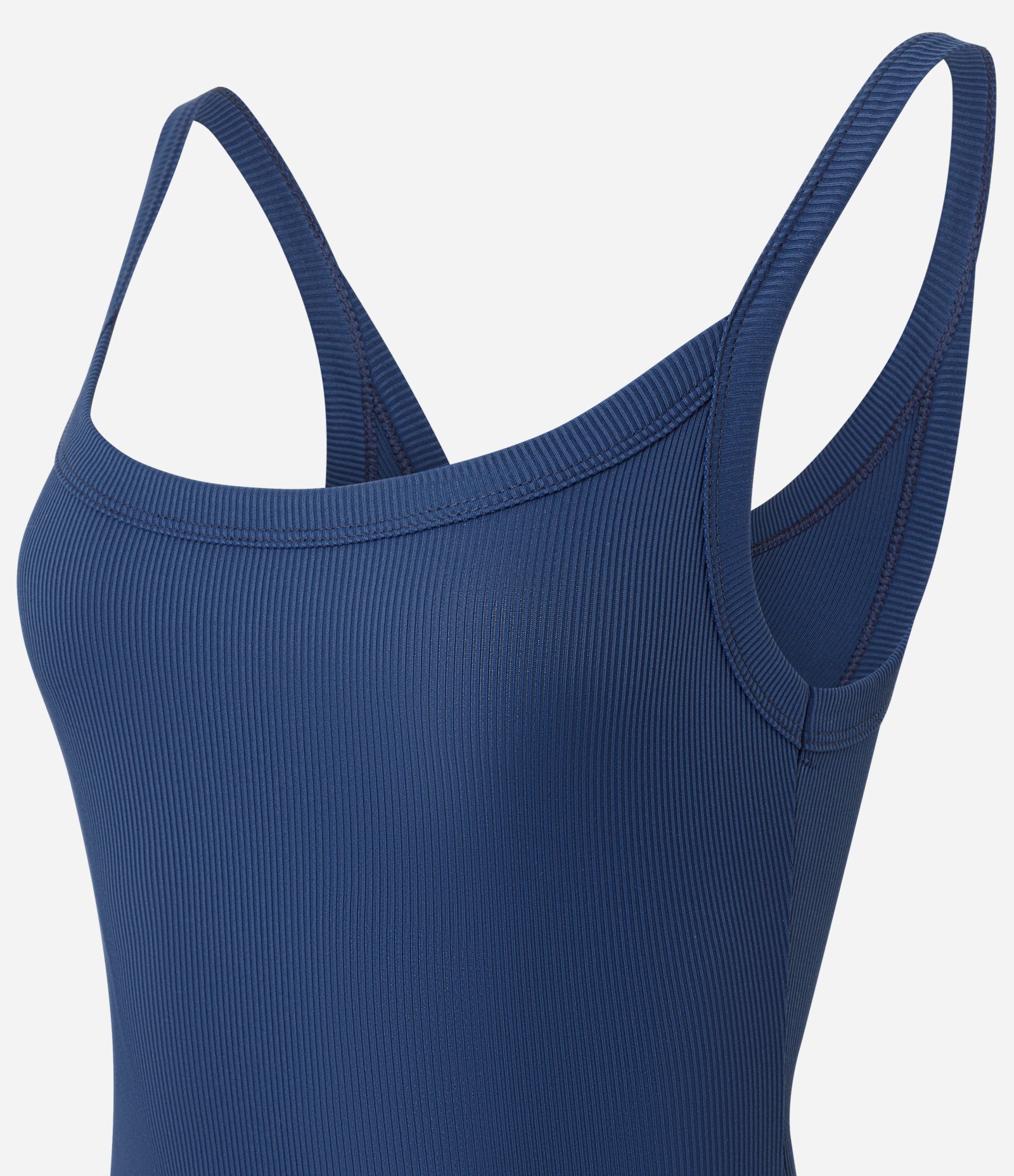 Body em Poliamida com Decote U nas Costas Azul 7