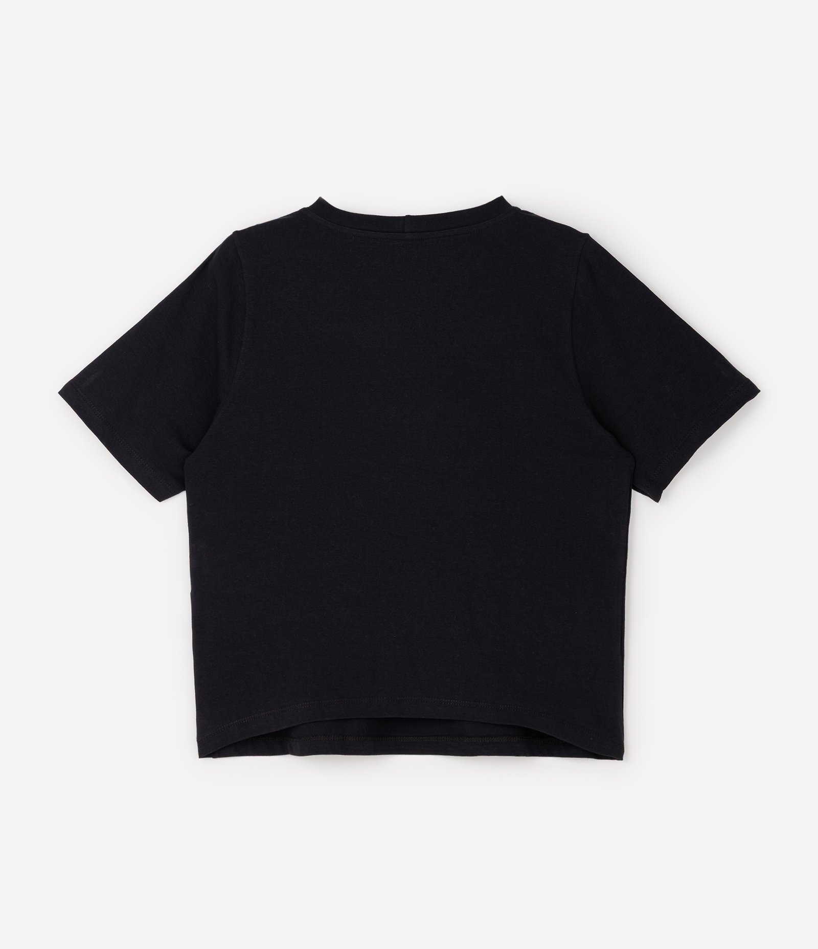 Blusa Baby Look em Algodão Curve & Plus Size Preto 2