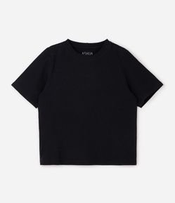 Blusa Baby Look em Algodão Curve & Plus Size