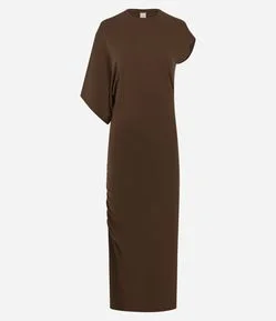 Vestido Longo Assimétrico em Algodão