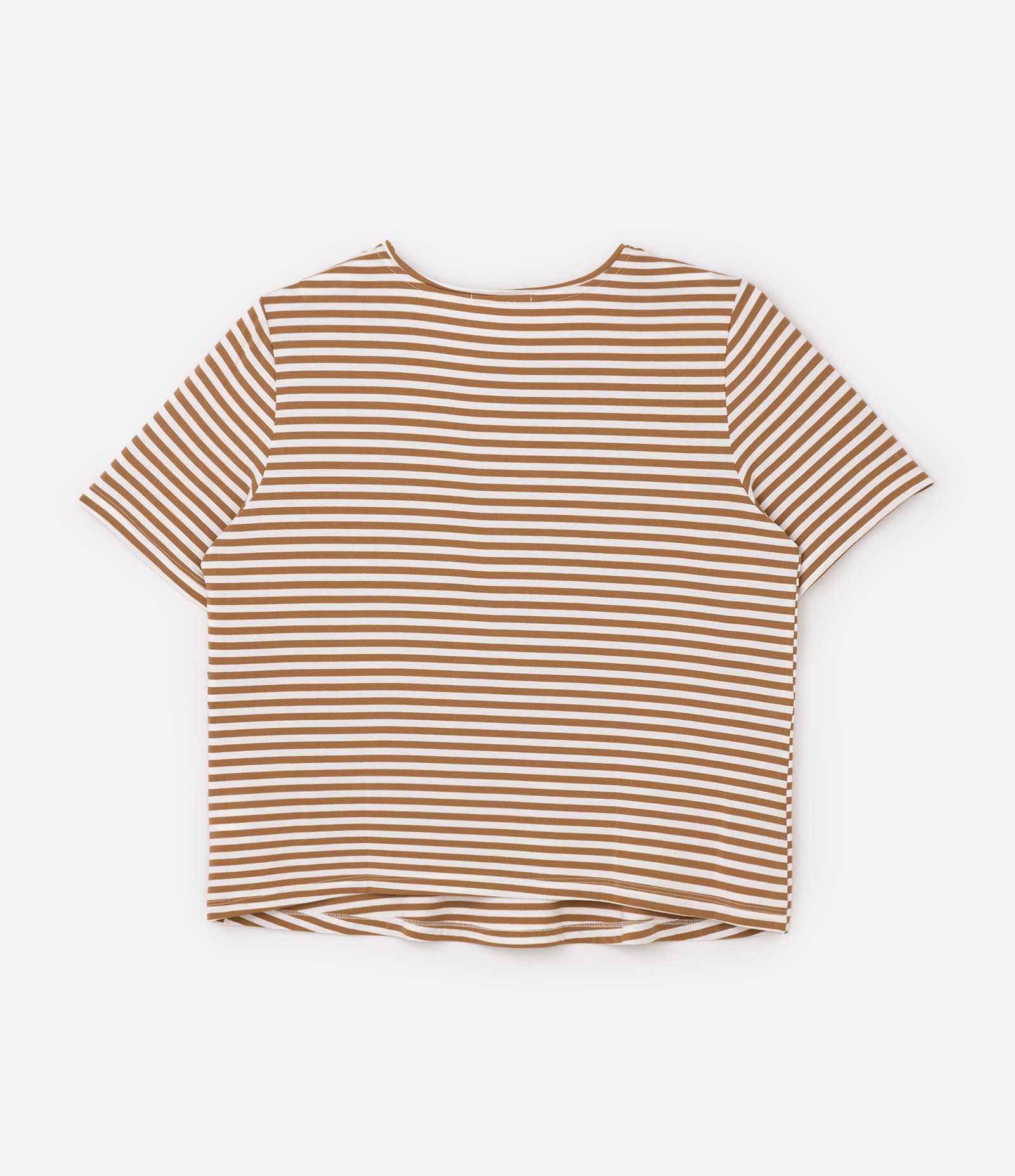 Blusa Regular em Viscolycra Listrada com Fio Tinto Curve & Plus Size Amarelo 2