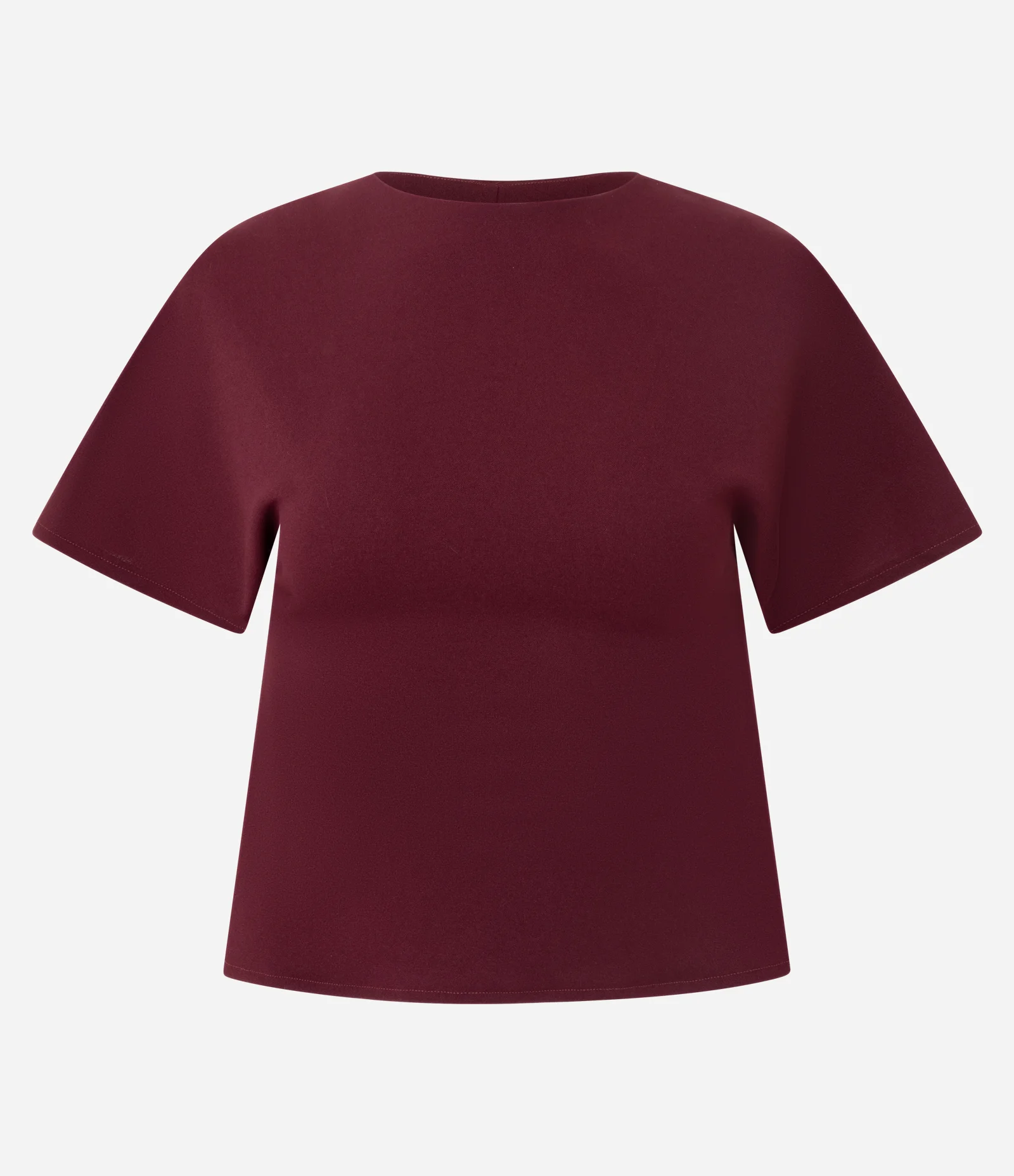 Blusa Acinturada com Abertura nas Costas Vinho 5