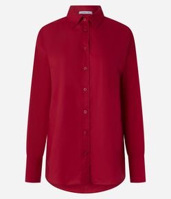 Camisa com Manga Longa em Tricoline