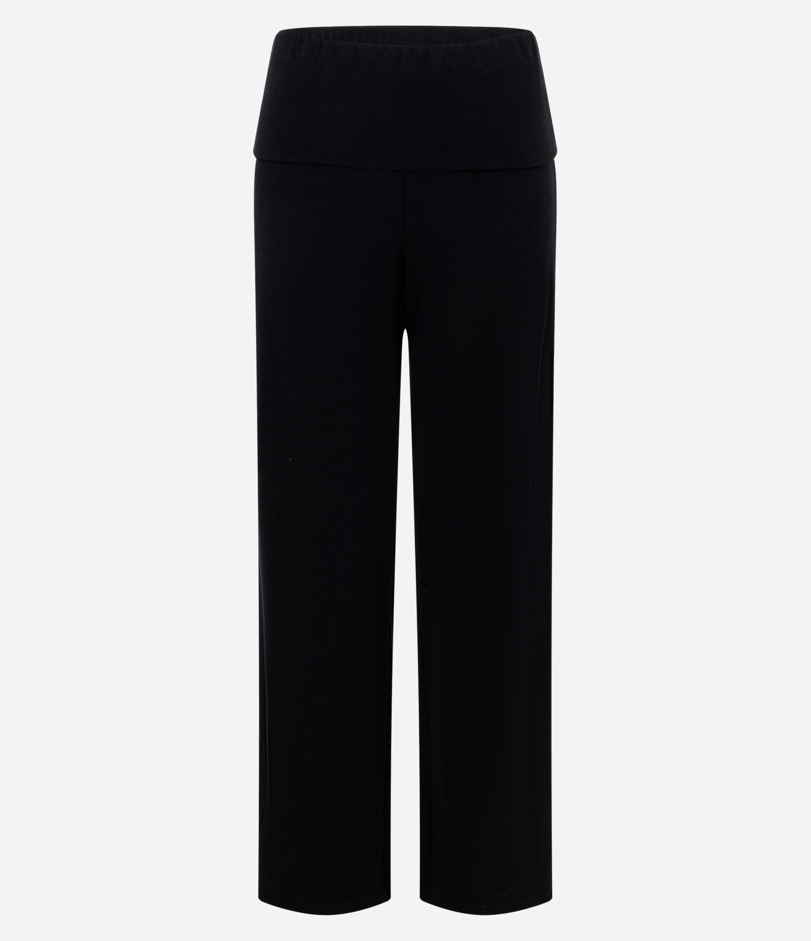 Calça de Pijama em Viscolycra com Cós Virado Preto 5