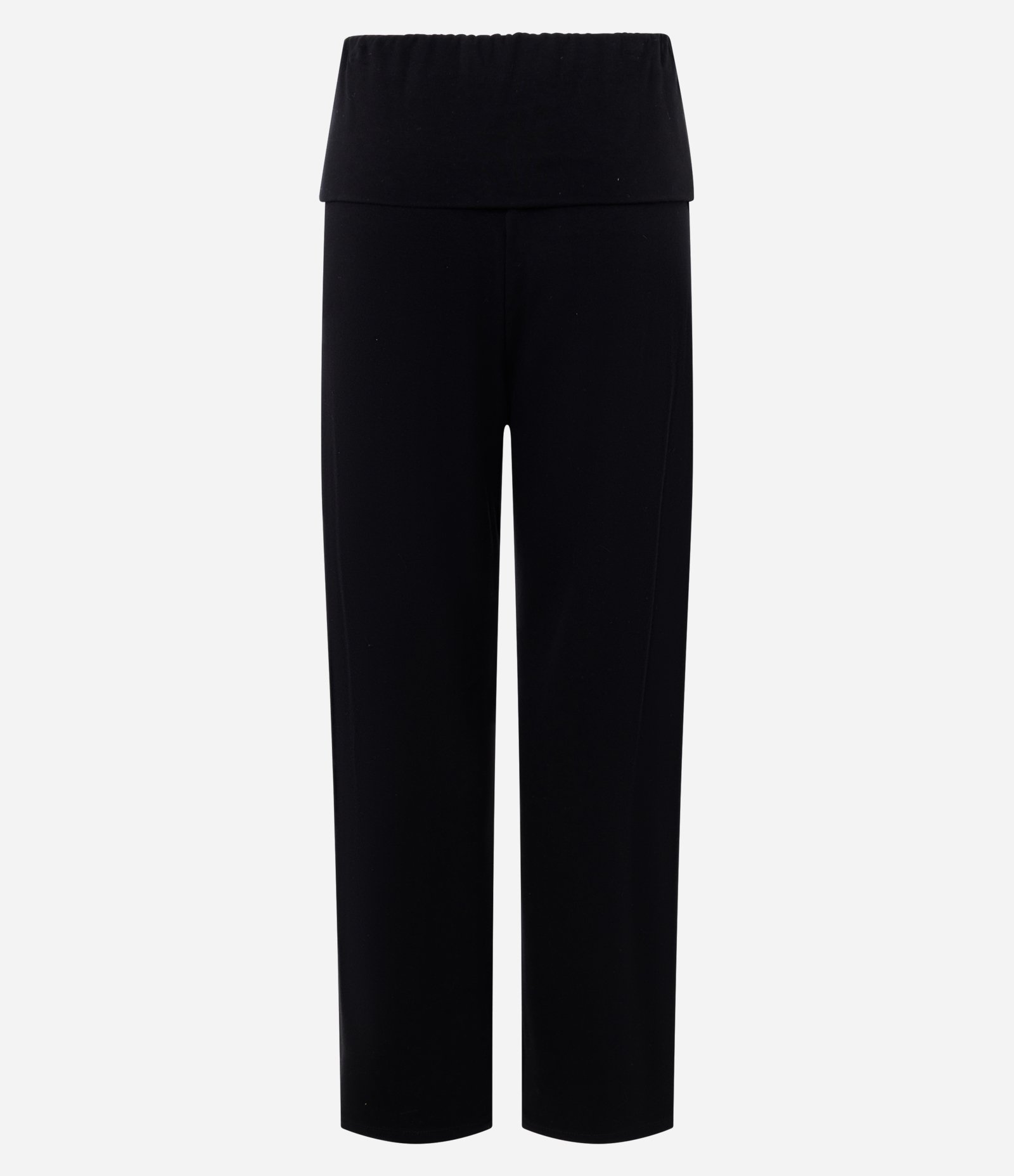 Calça de Pijama em Viscolycra com Cós Virado Preto 6