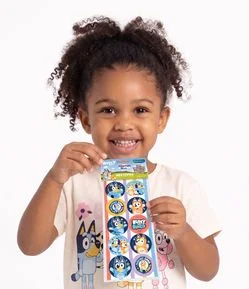 Conjunto Infantil Em Cotton com Estampa Bluey - Tam 1 a 6 Anos