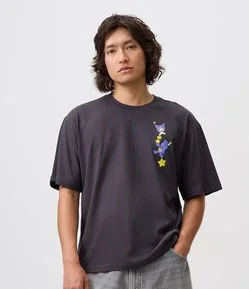 Camiseta Boxy em Algodão Collab Ursinhos Carinhosos e Hello Kitty