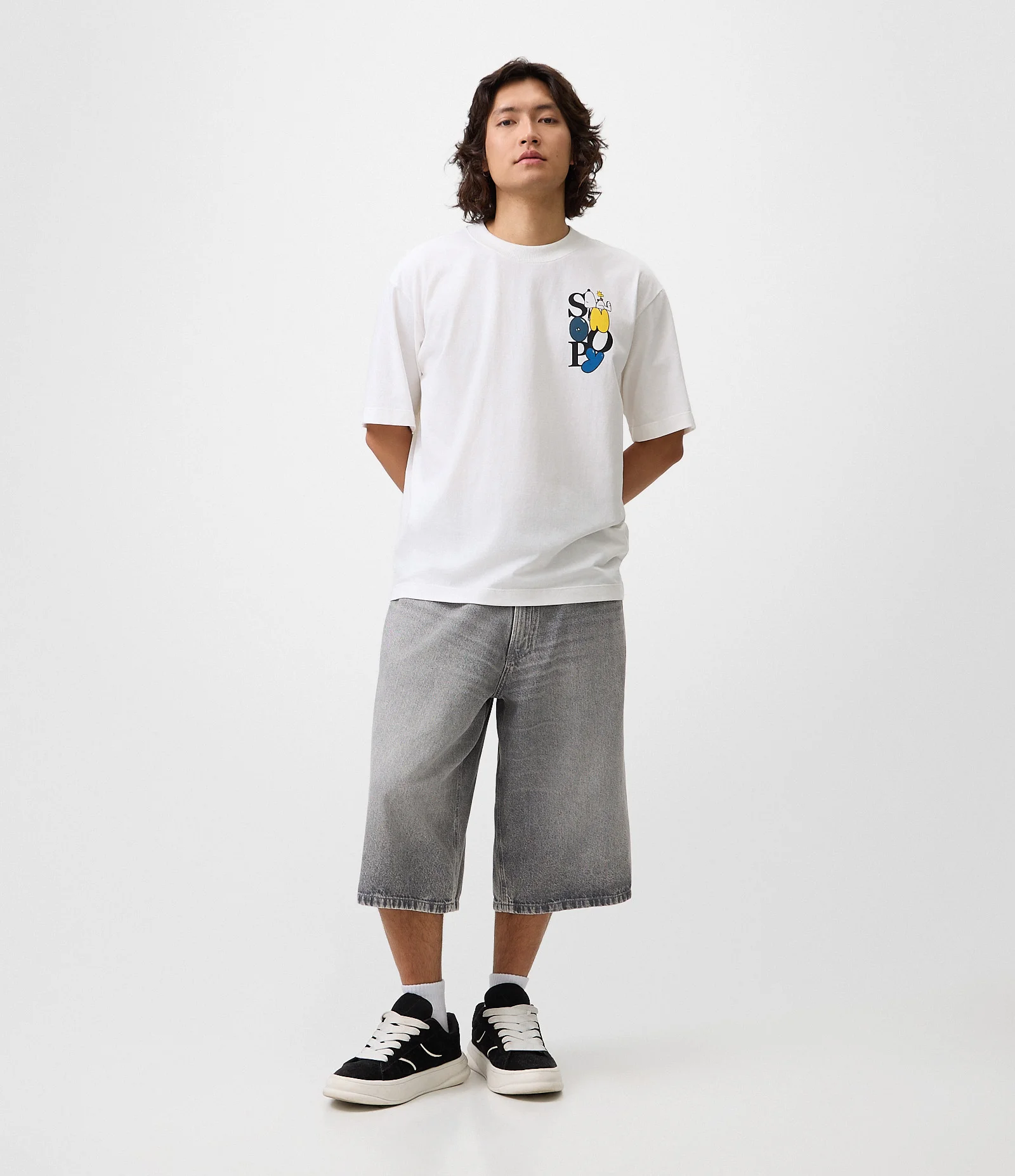 Camiseta Boxy em Algodão Peanuts Takin' It Easy Branco 2