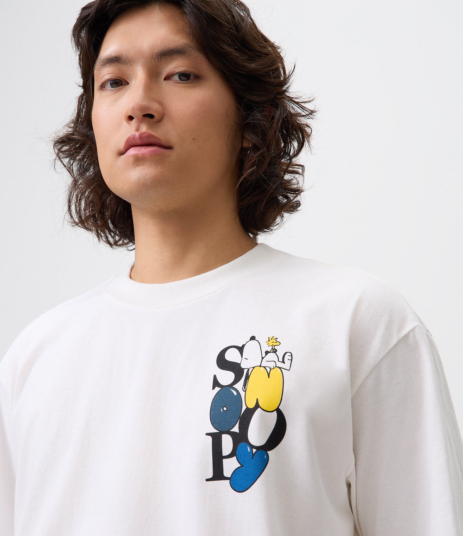 Camiseta Boxy em Algodão Peanuts Takin' It Easy Branco 3