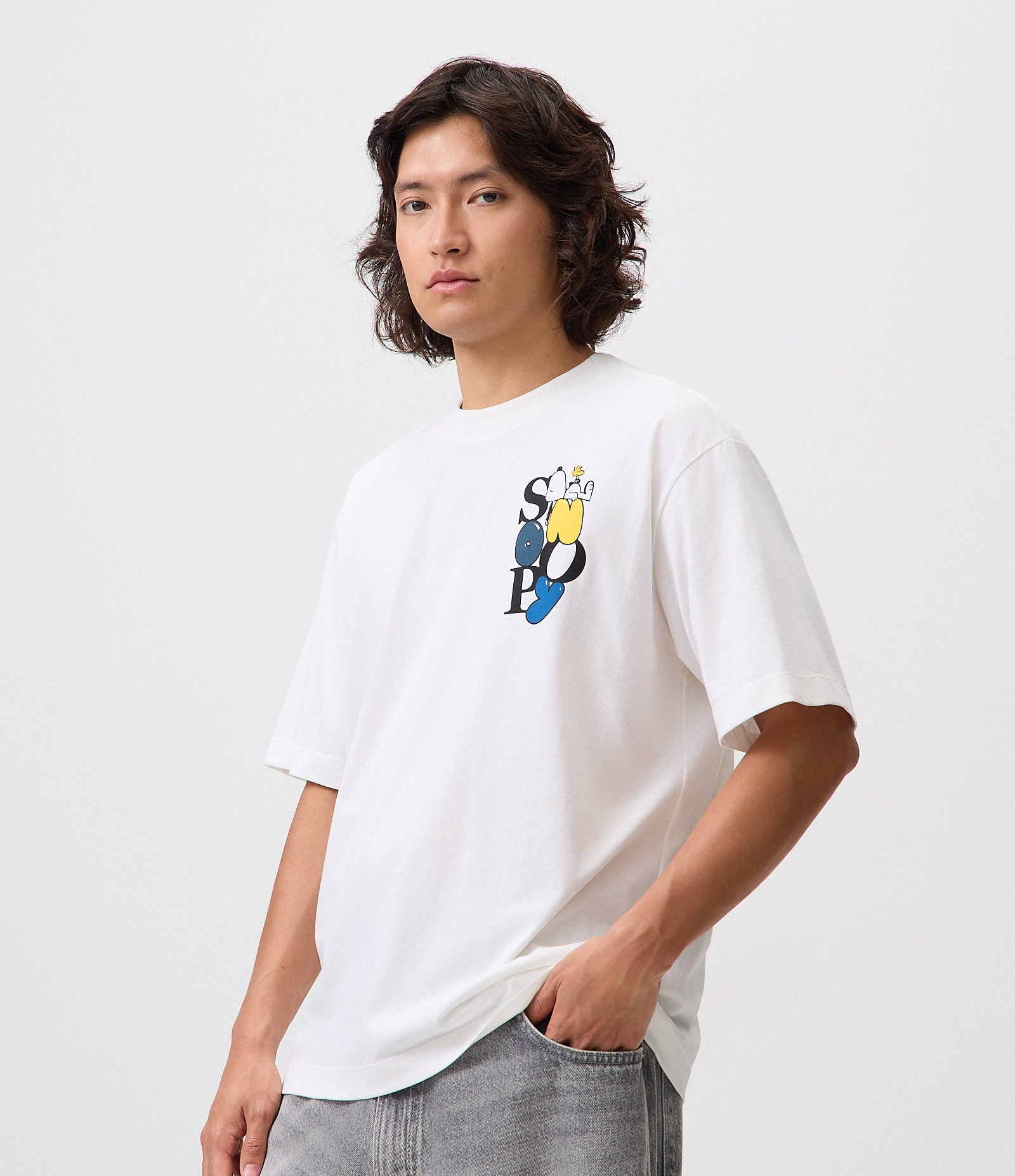 Camiseta Boxy em Algodão Peanuts Takin' It Easy Branco 4