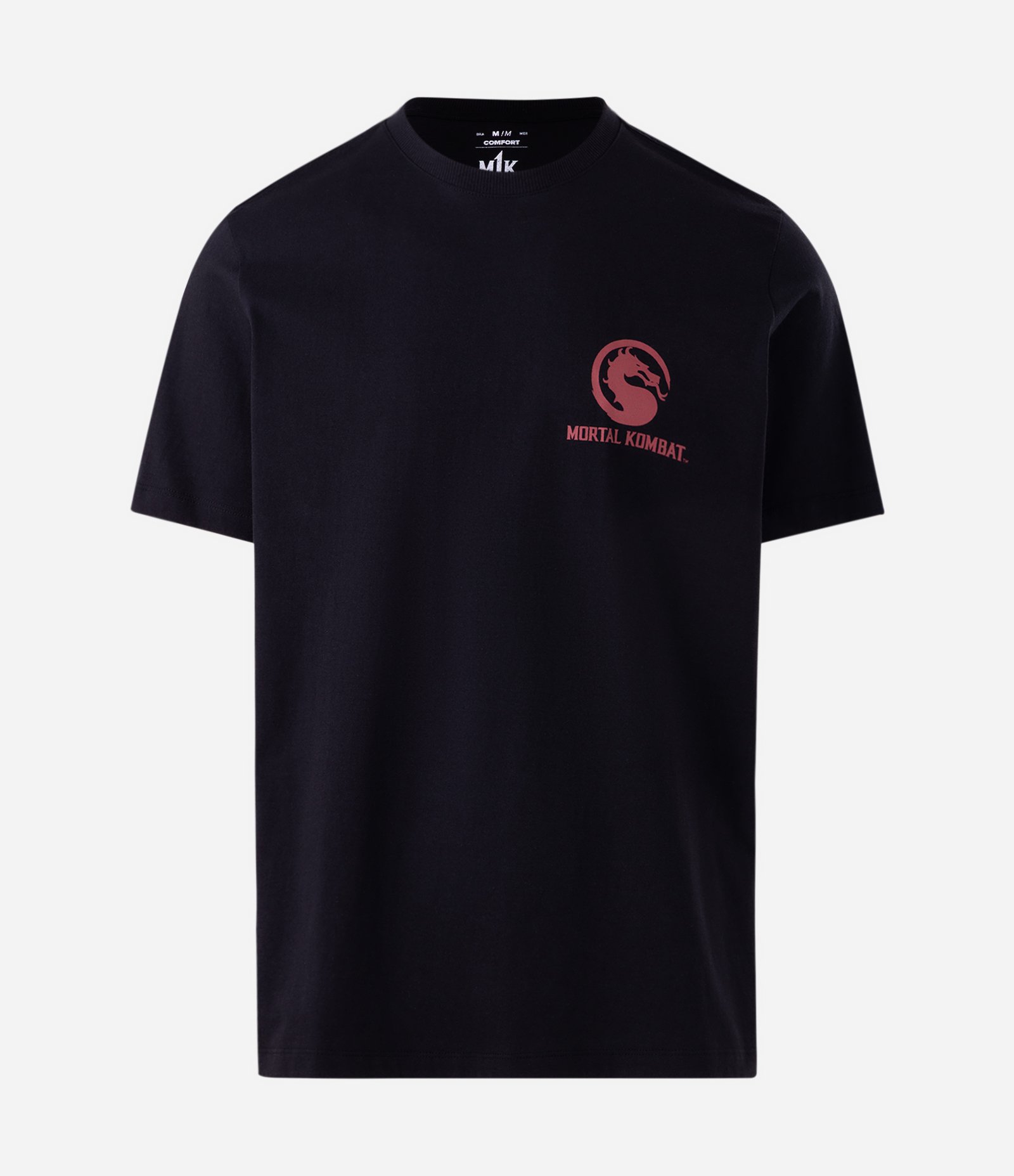 Camiseta Comfort em Algodão com Estampa Mortal Kombat Preto 5