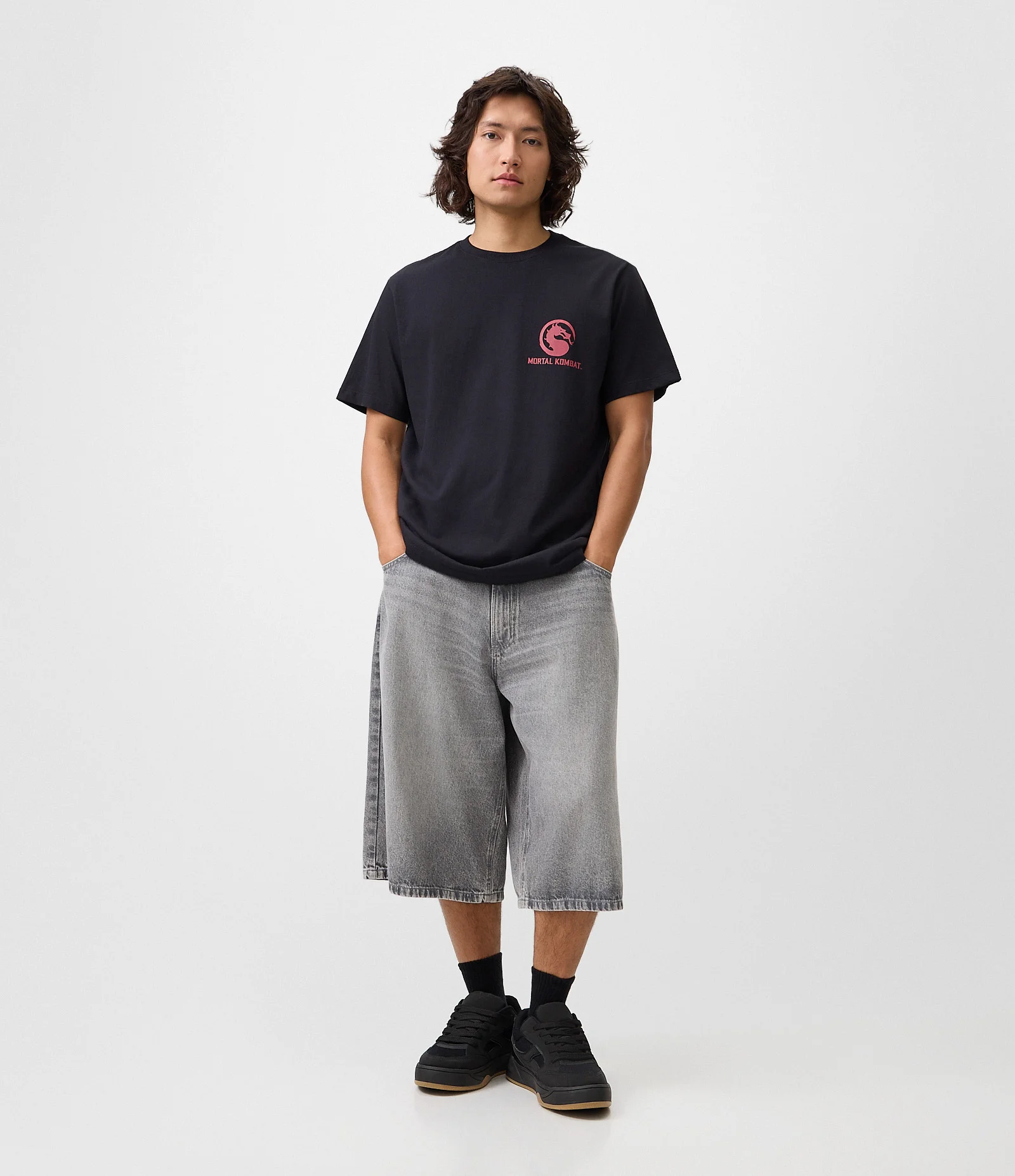 Camiseta Comfort em Algodão com Estampa Mortal Kombat Preto 2