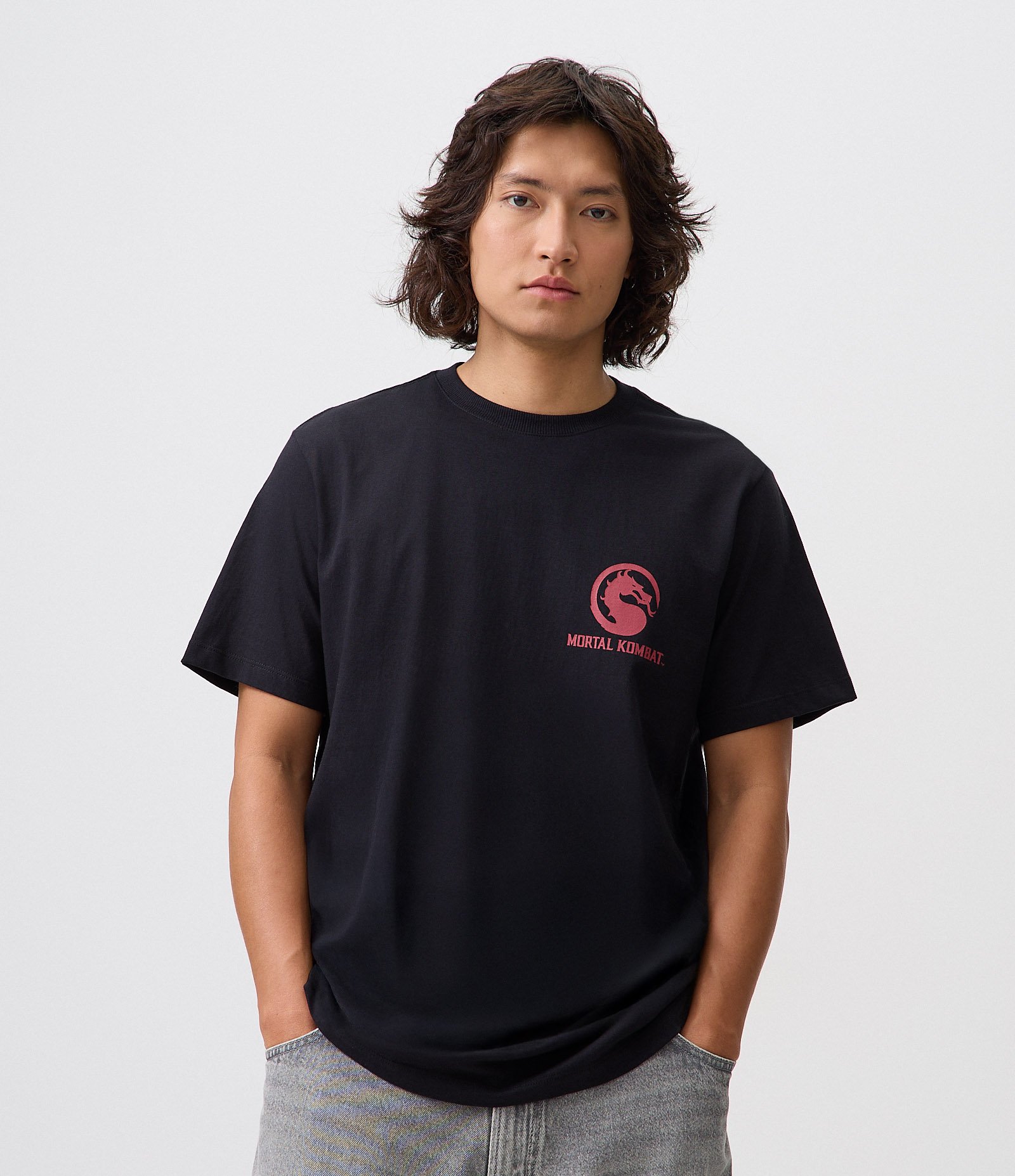 Camiseta Comfort em Algodão com Estampa Mortal Kombat Preto 4
