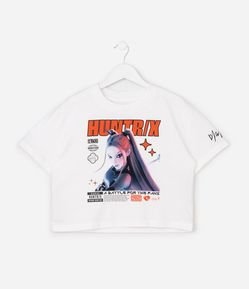 Camiseta Infantil Em Algodão K Pop Demon Hunters Estampa -Tam 6 a 14 Anos