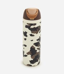 Garrafa Térmica em Metal com Estampa Animal Print 720ml