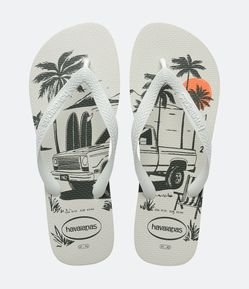 Chinelo Havaianas Aloha com Estampa Tropical