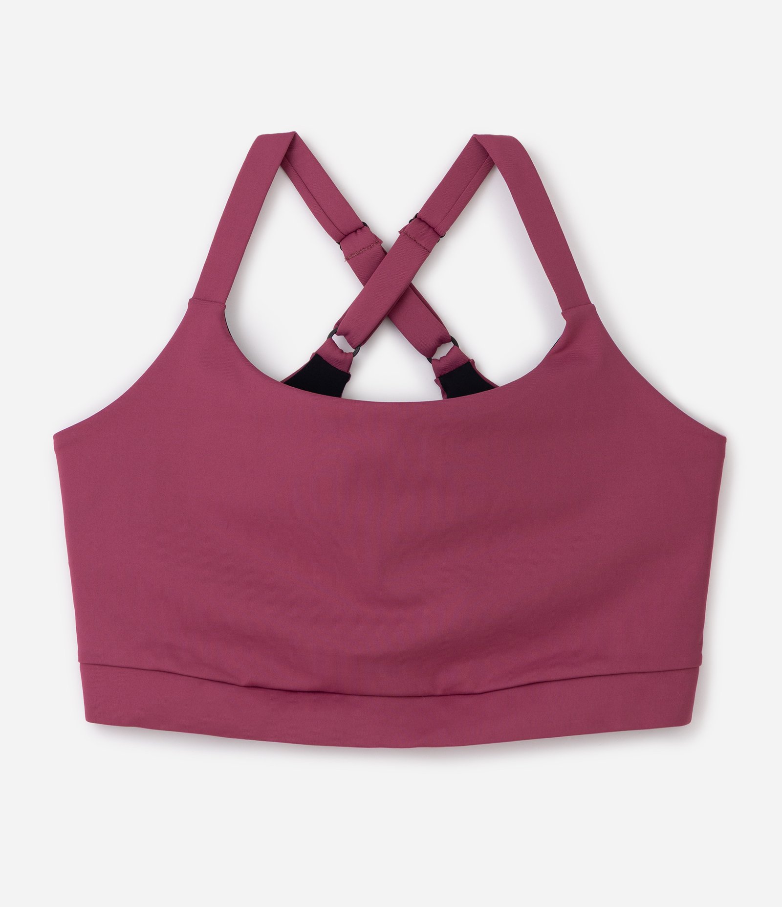 Top Sem Bojo em Poliamida com Alças Cruzadas Curve & Plus Size Roxo 5