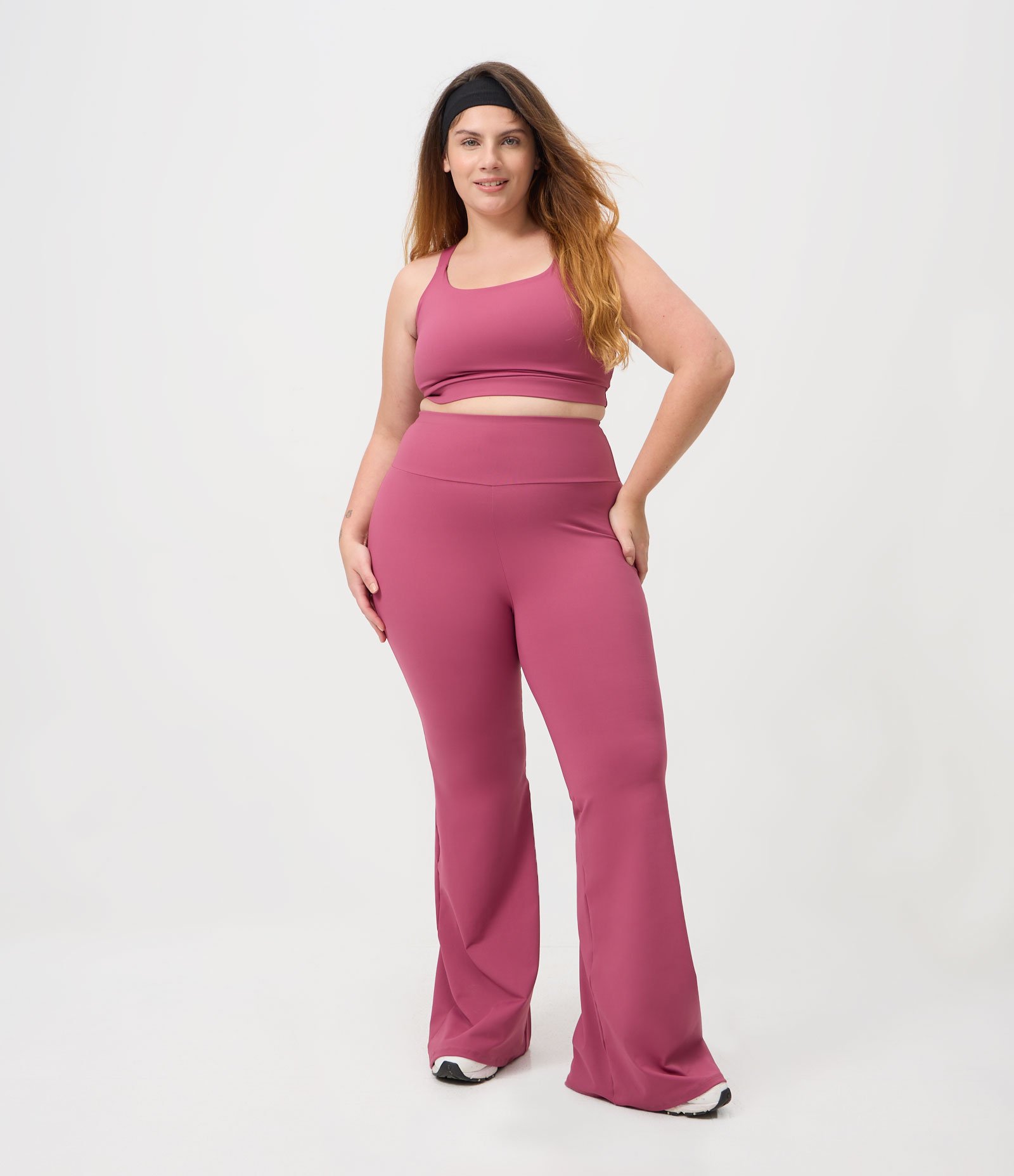 Top Sem Bojo em Poliamida com Alças Cruzadas Curve & Plus Size Roxo 3