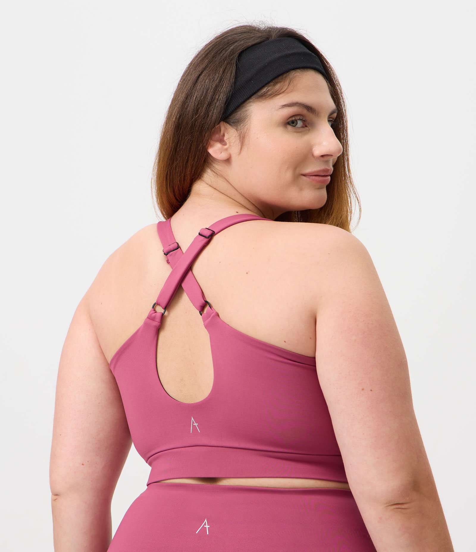 Top Sem Bojo em Poliamida com Alças Cruzadas Curve & Plus Size Roxo 4