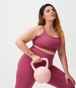 Top Sem Bojo em Poliamida com Alças Cruzadas Curve & Plus Size