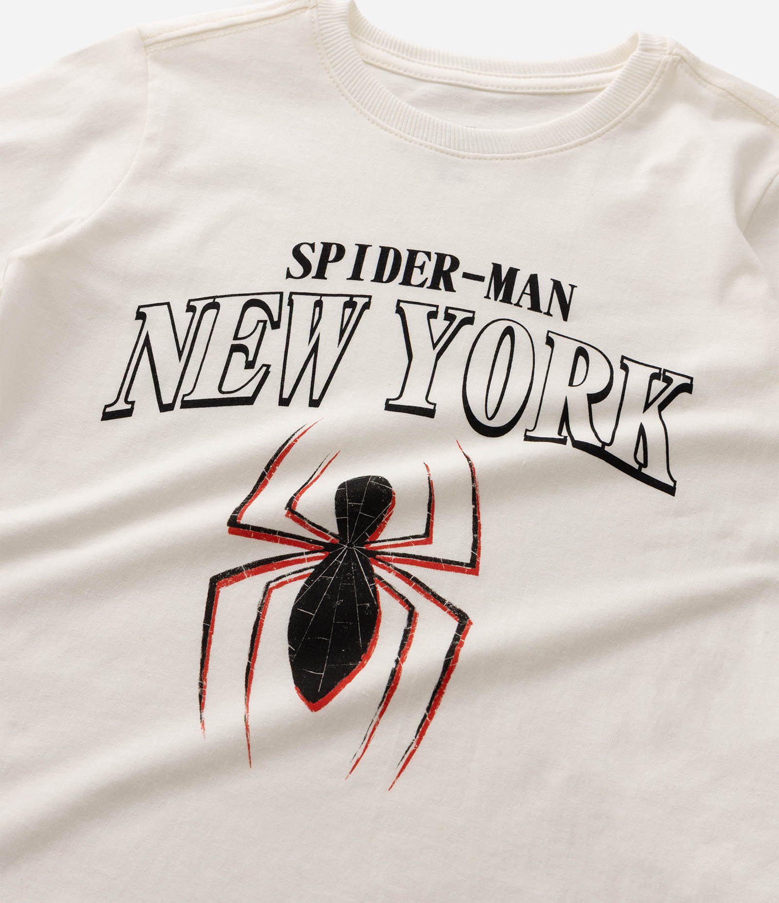 Camiseta Infantil Em Algodão Spider Man New York - Tam 4 a 12 Anos Branco 5