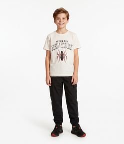 Camiseta Infantil Em Algodão Spider Man New York - Tam 4 a 12 Anos