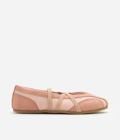 Tênis Sneakerina com Acabamento Acetinado