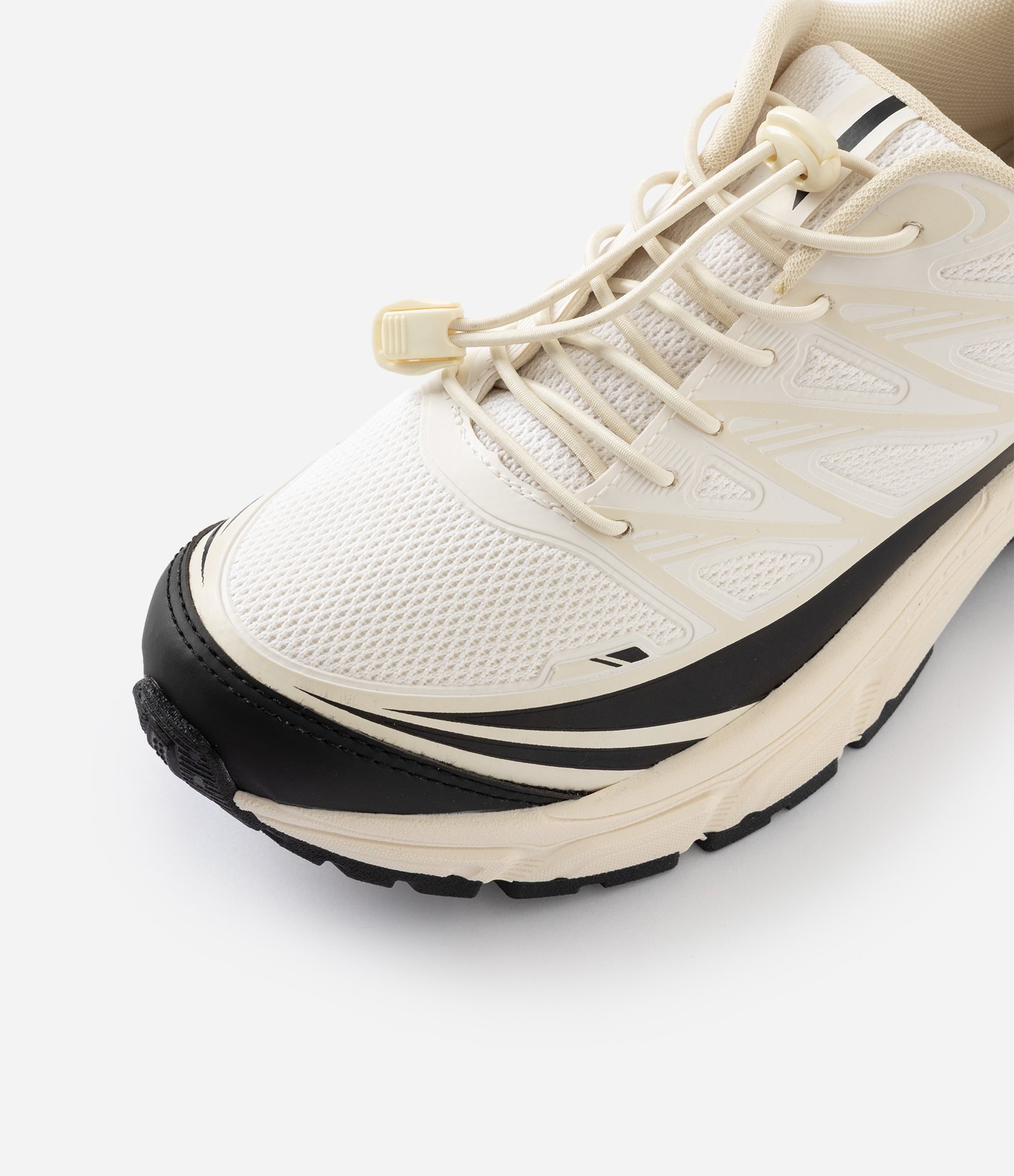 Tênis Jogging Esportivo com Atacador Elástico Off White 5