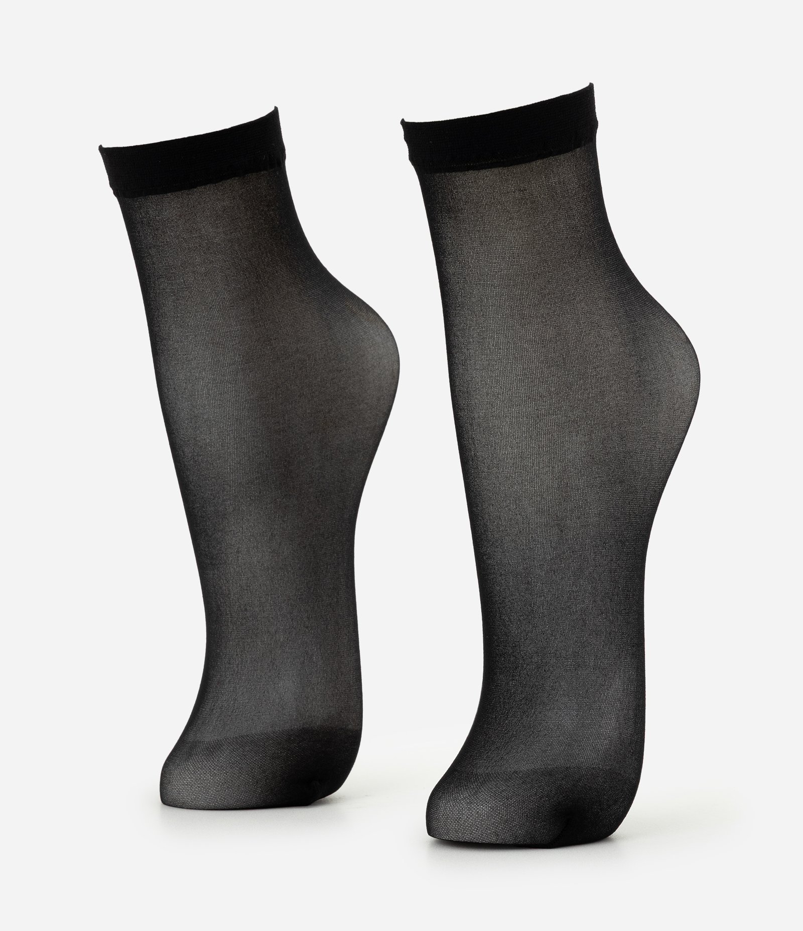 Kit 03 Pares Meias Cano Baixo Fio 15 Selene Preto 1