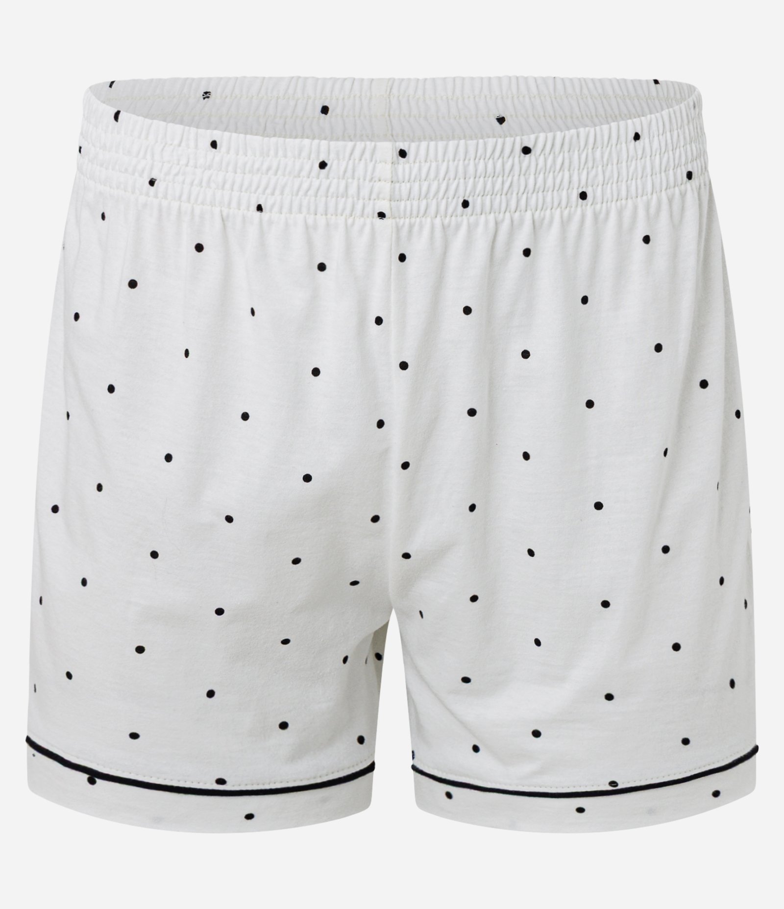 Pijama Curto Americano em Algodão com Estampa Poá Branco 3