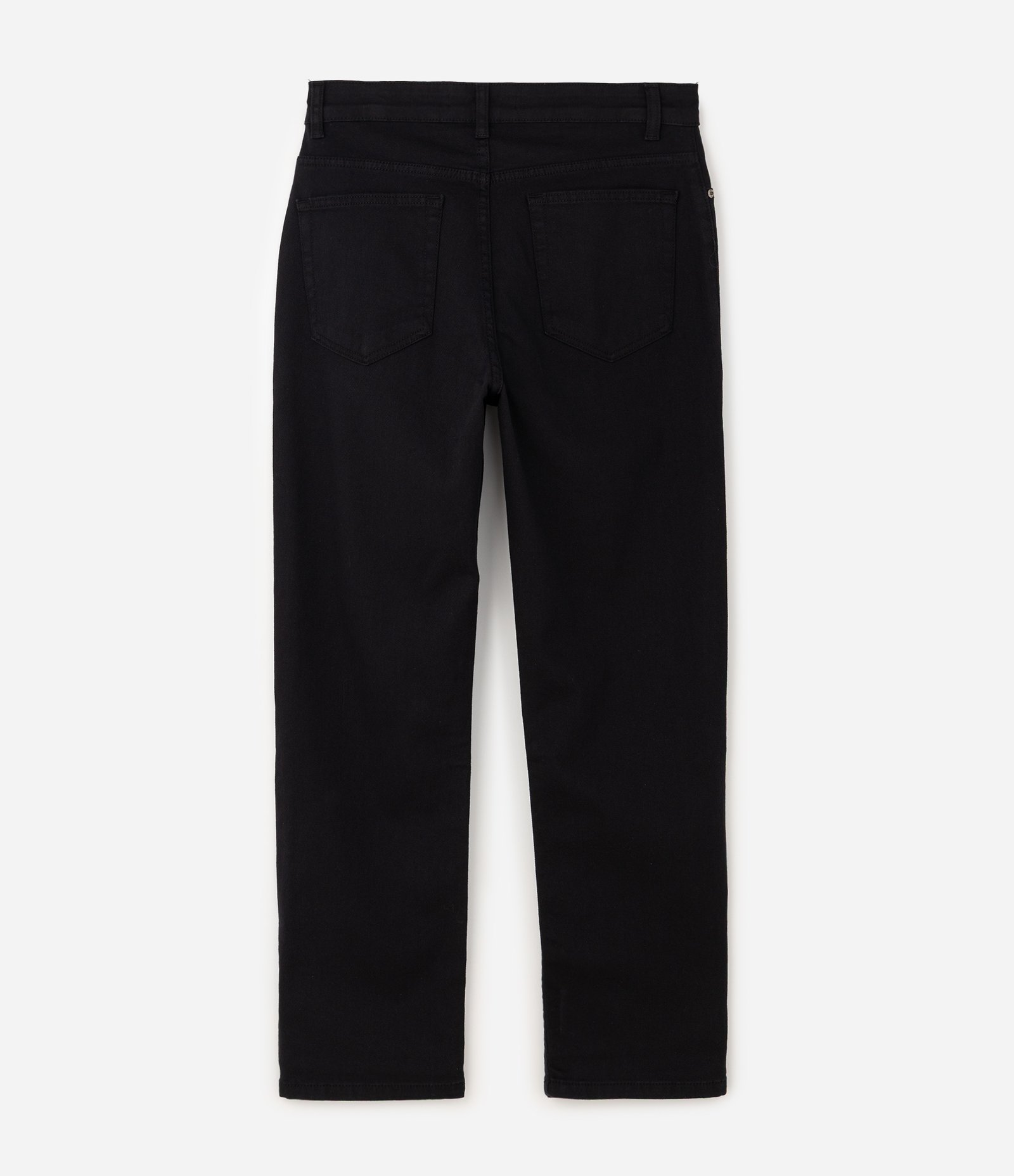 Calça em Sarja Reta Vintage Preto 2